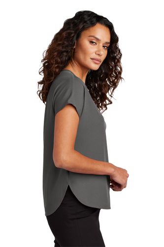 Mercer+Mercer Women's Stretch Crepe Crew. MM2015 image thumbnail