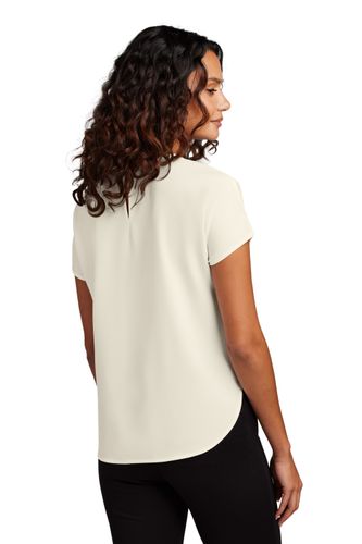 Mercer+Mercer Women's Stretch Crepe Crew. MM2015 image thumbnail