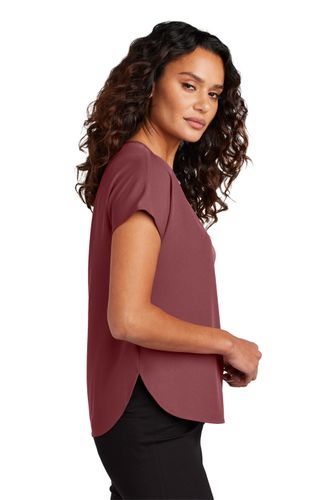 Mercer+Mercer Women's Stretch Crepe Crew. MM2015 image thumbnail