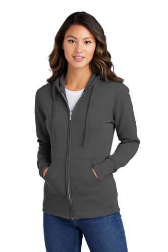 Port & Company Women's Core Fleece Full-Zip Hooded Sweatshirt. LPC78Z image thumbnail