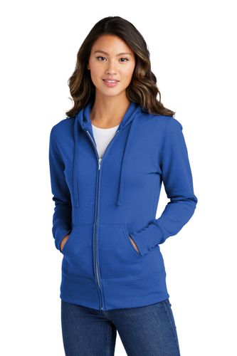 Port & Company Women's Core Fleece Full-Zip Hooded Sweatshirt. LPC78Z image thumbnail