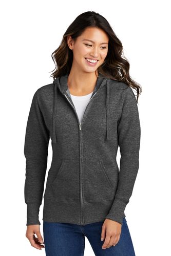 Port & Company Women's Core Fleece Full-Zip Hooded Sweatshirt. LPC78Z image thumbnail