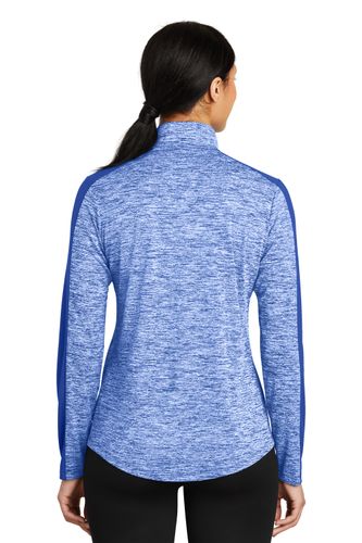 Sport-Tek Women's PosiCharge® Electric Heather Colorblock 1/4-Zip Pullover. LST397 image thumbnail