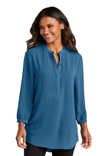 Port Authority Women's 3/4-Sleeve Textured Crepe Tunic. LW713 image thumbnail