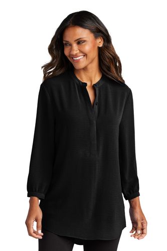 Port Authority Women's 3/4-Sleeve Textured Crepe Tunic. LW713 image thumbnail