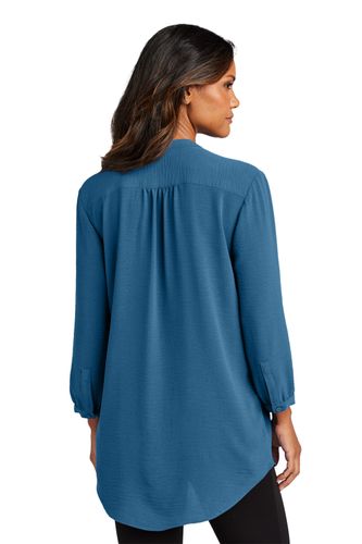 Port Authority Women's 3/4-Sleeve Textured Crepe Tunic. LW713 image thumbnail