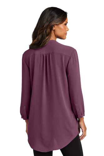Port Authority Women's 3/4-Sleeve Textured Crepe Tunic. LW713 image thumbnail