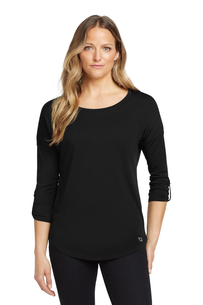 OGIO Women's Gravitate Scoop 3/4-Sleeve. LOG141 primary image