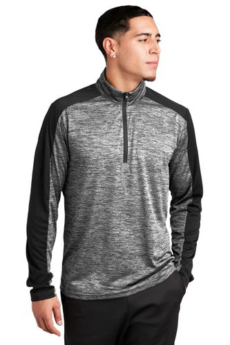 Sport-Tek PosiCharge Electric Heather Colorblock 1/4-Zip Pullover. ST397 image thumbnail