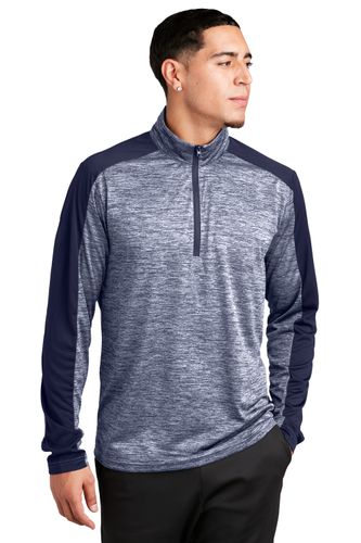 Sport-Tek PosiCharge Electric Heather Colorblock 1/4-Zip Pullover. ST397 image thumbnail