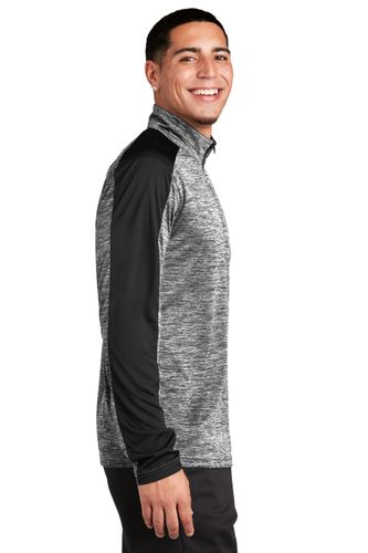 Sport-Tek PosiCharge Electric Heather Colorblock 1/4-Zip Pullover. ST397 image thumbnail