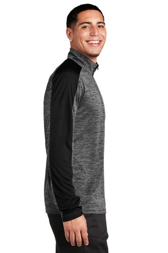 Sport-Tek PosiCharge Electric Heather Colorblock 1/4-Zip Pullover. ST397 image thumbnail