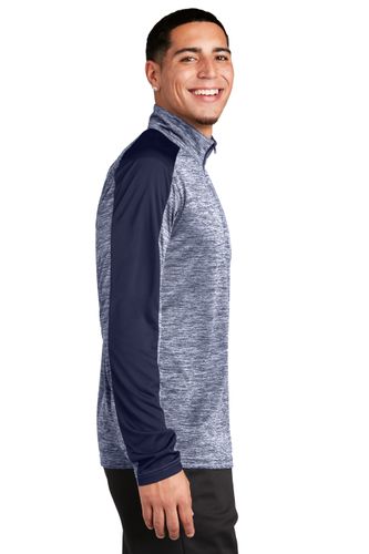 Sport-Tek PosiCharge Electric Heather Colorblock 1/4-Zip Pullover. ST397 image thumbnail