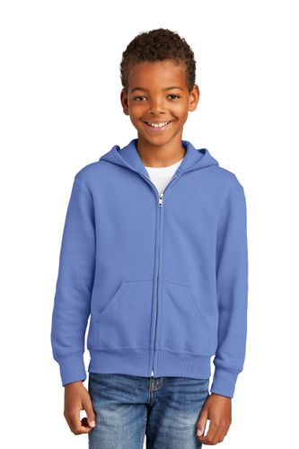 Port & Company Youth Core Fleece Full-Zip Hooded Sweatshirt. PC90YZH image thumbnail