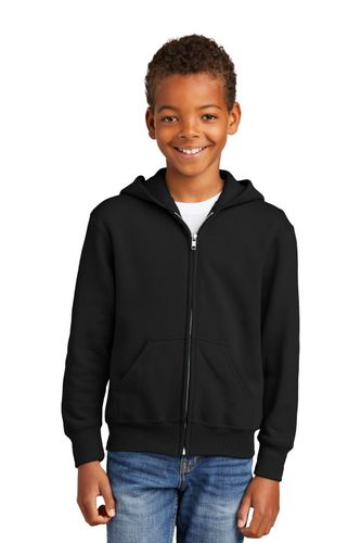 Port & Company Youth Core Fleece Full-Zip Hooded Sweatshirt. PC90YZH image thumbnail