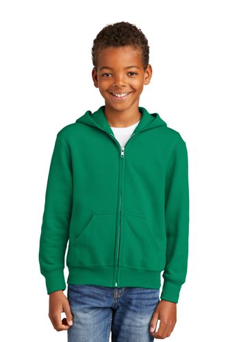 Port & Company Youth Core Fleece Full-Zip Hooded Sweatshirt. PC90YZH image thumbnail