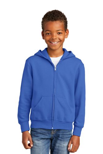 Port & Company Youth Core Fleece Full-Zip Hooded Sweatshirt. PC90YZH image thumbnail