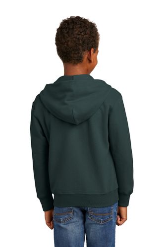 Port & Company Youth Core Fleece Full-Zip Hooded Sweatshirt. PC90YZH image thumbnail