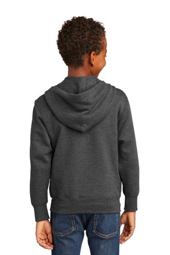 Port & Company Youth Core Fleece Full-Zip Hooded Sweatshirt. PC90YZH image thumbnail