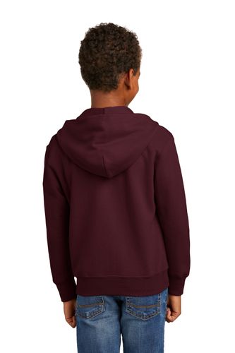 Port & Company Youth Core Fleece Full-Zip Hooded Sweatshirt. PC90YZH image thumbnail