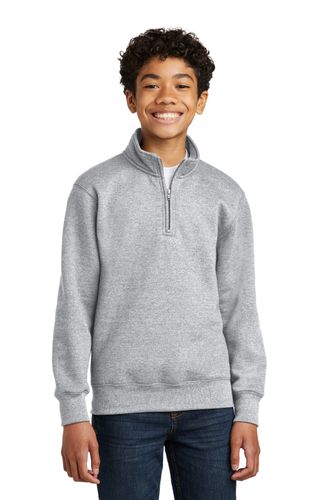 Port & Company Youth Core Fleece 1/4-Zip Pullover Sweatshirt. PC78YQ image thumbnail