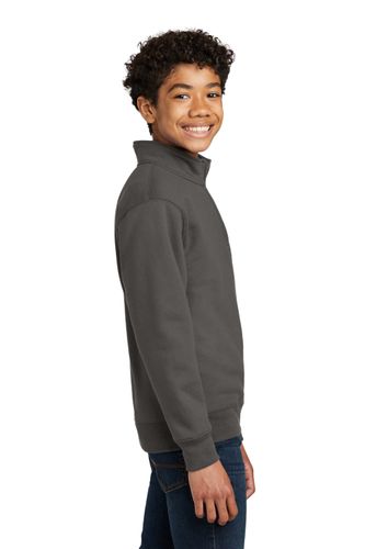 Port & Company Youth Core Fleece 1/4-Zip Pullover Sweatshirt. PC78YQ image thumbnail