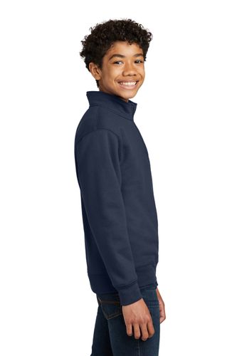 Port & Company Youth Core Fleece 1/4-Zip Pullover Sweatshirt. PC78YQ image thumbnail