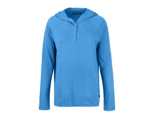Cutter & Buck Coastline Epic Comfort Eco Recycled Women's Hooded Shirt. LCK00184 image thumbnail