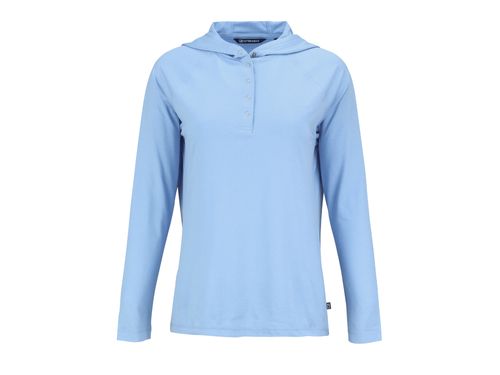 Cutter & Buck Coastline Epic Comfort Eco Recycled Women's Hooded Shirt. LCK00184 image thumbnail