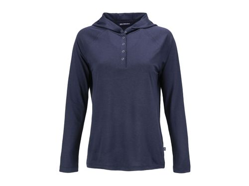 Cutter & Buck Coastline Epic Comfort Eco Recycled Women's Hooded Shirt. LCK00184 image thumbnail