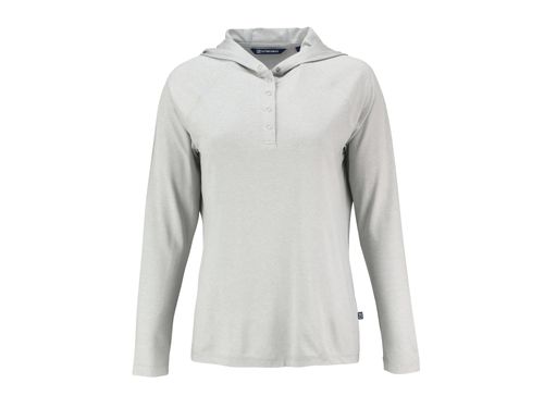 Cutter & Buck Coastline Epic Comfort Eco Recycled Women's Hooded Shirt. LCK00184 image thumbnail