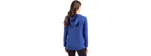 Cutter & Buck Coastline Epic Comfort Eco Recycled Women's Hooded Shirt. LCK00184 image thumbnail