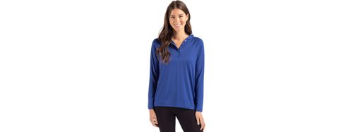Cutter & Buck Coastline Epic Comfort Eco Recycled Women's Hooded Shirt. LCK00184 image thumbnail