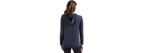 Cutter & Buck Coastline Epic Comfort Eco Recycled Women's Hooded Shirt. LCK00184 image thumbnail