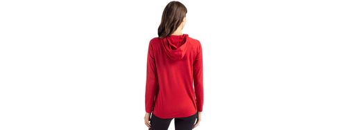 Cutter & Buck Coastline Epic Comfort Eco Recycled Women's Hooded Shirt. LCK00184 image thumbnail