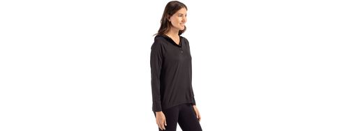 Cutter & Buck Coastline Epic Comfort Eco Recycled Women's Hooded Shirt. LCK00184 image thumbnail