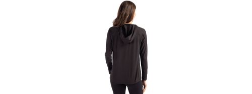 Cutter & Buck Coastline Epic Comfort Eco Recycled Women's Hooded Shirt. LCK00184 image thumbnail