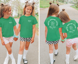 Image of Unisex Youth District Made Perfect Tri  Crew Tee. Green