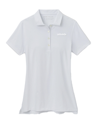 Image of Peter Millar Ladies' White Polo w/ white logo