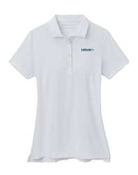 Image of Peter Millar Ladies' White Polo w/ fc logo