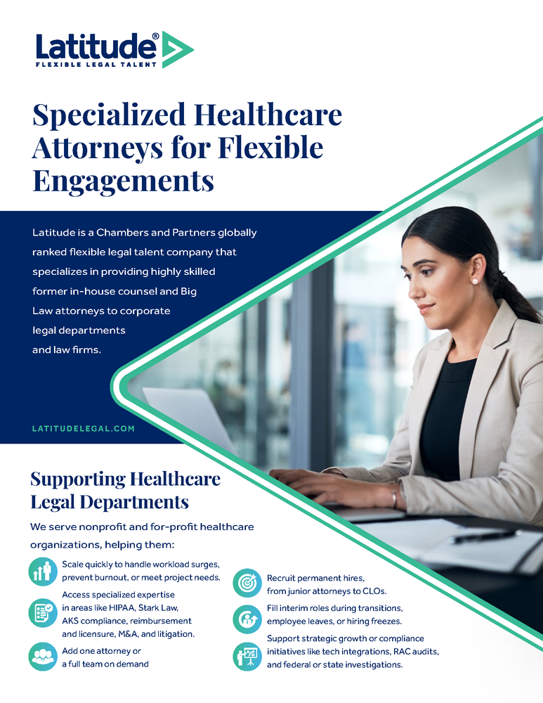 Latitude for Legal Teams in Healthcare (Pack of 25) primary image