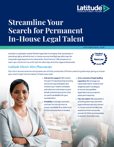 Direct-Hire Placements for Legal Departments (Pack of 25) image thumbnail