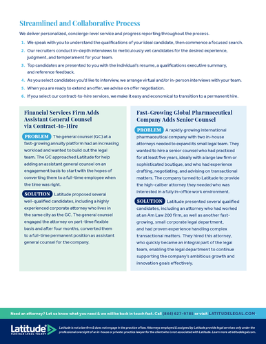 Direct-Hire Placements for Legal Departments (Pack of 25) image thumbnail