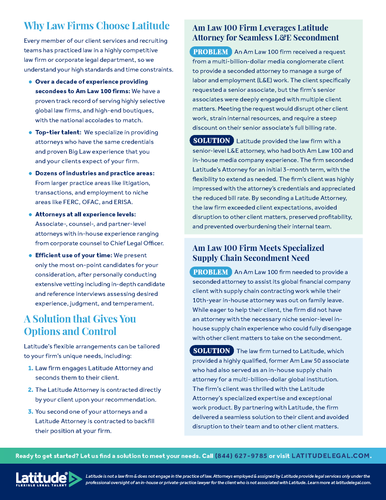 Latitude Secondment Summary (Pack of 25) image thumbnail