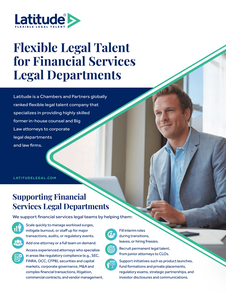 Latitude for Legal Teams in Financial Services (Pack of 25) primary image