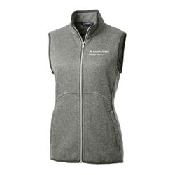Image of Women's Cutter & Buck Sweater-Knit Full Zip Tradeshow Vest 