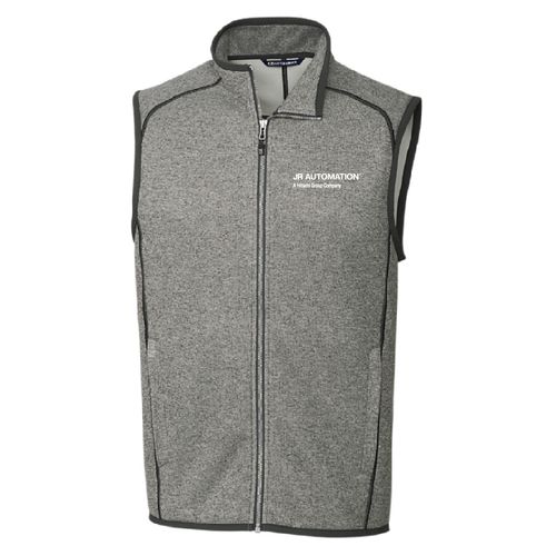 Men's Cutter & Buck Sweater-Knit Full Zip Tradeshow Vest image thumbnail