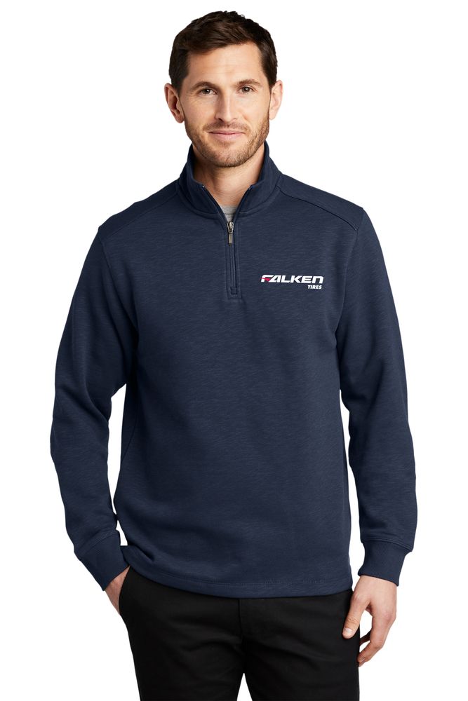 Port Authority® Slub Fleece 1/4-Zip Pullover primary image