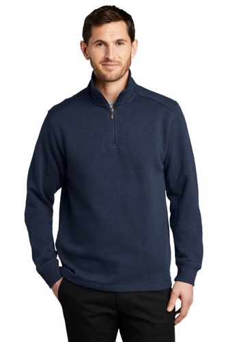 Port Authority® Slub Fleece 1/4-Zip Pullover image thumbnail