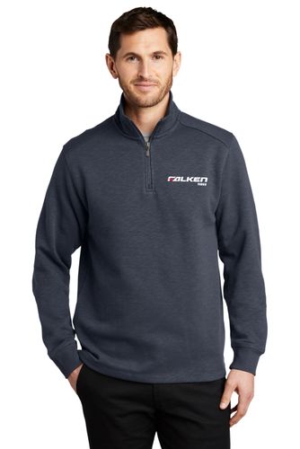 Port Authority® Slub Fleece 1/4-Zip Pullover image thumbnail